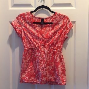 H&M beautiful cap sleeve cotton shirt